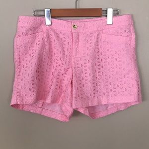 LILLY PULITZER Kelly Short Oval Petal Eyelet Sz 6